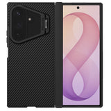 Husă pentru Samsung Galaxy Z Fold8 Ultra, Nillkin CamShield Prop Magnetic, cu capac obiectiv, Neagră transparentă