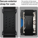 Portofel Spigen Wallet S AMP02898, blocare RFID, aluminiu, 12 carduri, Negru