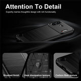 Husă pentru Nothing Phone (4b), Techsuit Carbon Silicone, Neagră