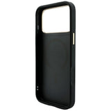 Husă pentru iPhone 17 Pro Max / iPhone 18 Pro Max, Guess 4G Embossed Classic MagSafe, Neagră