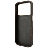 Husă pentru iPhone 17 Pro Max / iPhone 18 Pro Max, Guess 4G Embossed Classic MagSafe, Maro