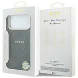 Husă pentru iPhone 17 Pro / iPhone 18 Pro, Guess 4G Embossed Classic MagSafe, Neagră