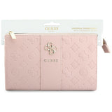 Borseta universala Guess Peony 4G Classic Logo, curea reglabila, piele eco, inchidere cu fermoar, Roz