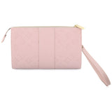 Borseta universala Guess Peony 4G Classic Logo, curea reglabila, piele eco, inchidere cu fermoar, Roz