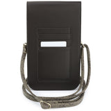 Borseta universala Guess 4G Grained Classic Logo, Piele ecologica, Curea reglabila, Maro