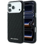 Husă pentru iPhone 17 Pro Max / iPhone 18 Pro Max, Karl Lagerfeld Grained Leather Metal Logo MagSafe, Neagră