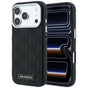 Husă pentru iPhone 17 Pro / iPhone 18 Pro, Karl Lagerfeld MagSafe Grained Leather Mono Resin Logo, Neagră