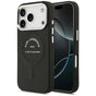 Husă pentru iPhone 17 Pro Max / iPhone 18 Pro Max, Karl Lagerfeld HC MagSafe Leather Embossed Ring Karl RSG Logo, Neagră