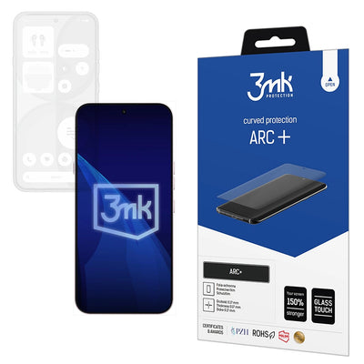 Folie telefon pentru Nothing Phone (4a), 3mk ARC+, Transparentă