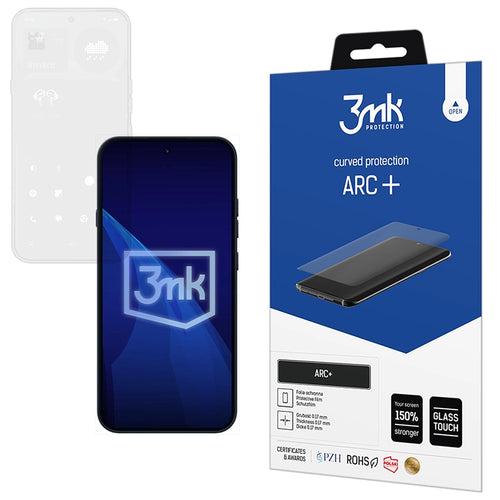 Folie telefon pentru Nothing Phone (4a) Pro, 3mk ARC+, Transparentă
