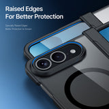 Husă pentru iPhone Duo, Dux Ducis Aimo MagSafe with Hinge Protection, Neagră