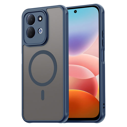 Husă pentru Xiaomi Redmi 17 4G / Redmi 17 5G, Techsuit HaloFrost II MagSafe, Bleumarin