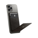 Portofel Spigen MagFit Smart Fold AMP02766, 2 carduri, suport pliabil, Gri