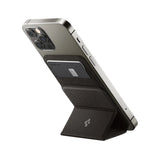 Portofel Spigen MagFit Smart Fold AMP02766, 2 carduri, suport pliabil, Gri