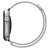 Curea smartwatch pentru Apple Watch 42/41/40mm, Spigen WBM4 Series, Argintie