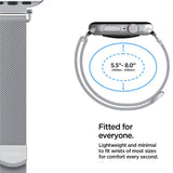 Curea smartwatch pentru Apple Watch 42/41/40mm, Spigen WBM4 Series, Argintie
