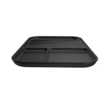 Organizator auto Spigen Sectional Catchall Tray LD403, 4 compartimente, suport telefon, baza antialunecare, poliuretan, Negru