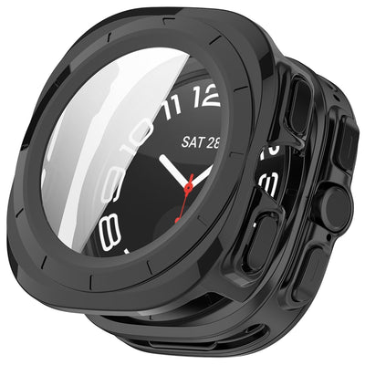 Husă pentru Samsung Galaxy Watch Ultra 2, Techsuit Defense360 Pro + Screen Protector, Neagră