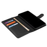 Husă pentru Honor 600 Smart, Techsuit Leather Folio, Neagră