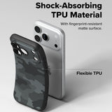 Husă pentru iPhone 17 Pro / iPhone 18 Pro, Ringke Onyx, Camuflaj Negru