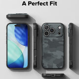 Husă pentru iPhone 17 Pro / iPhone 18 Pro, Ringke Onyx, Camuflaj Negru