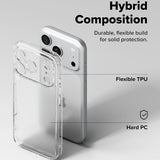 Husă pentru iPhone 17 Pro Max / iPhone 18 Pro Max, Ringke Fusion, Transparentă mată