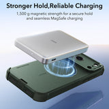 Husă pentru iPhone 17 Pro Max / iPhone 18 Pro Max, ESR Cyber HaloLock, Verde olive