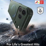 Husă pentru iPhone 17 Pro Max / iPhone 18 Pro Max, ESR Cyber HaloLock, Verde olive
