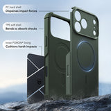Husă pentru iPhone 17 Pro Max / iPhone 18 Pro Max, ESR Cyber HaloLock, Verde olive