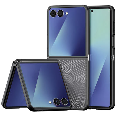 Husă pentru Samsung Galaxy Z Flip7, Dux Ducis Aimo Series, Neagră
