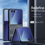 Husă pentru Samsung Galaxy Z Flip7, Dux Ducis Aimo Series, Neagră