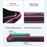 Husă pentru iPhone 17 Pro / iPhone 18 Pro, ESR Classic Hybrid HaloLock Kickstand, Bordo mat