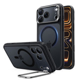 Husă pentru iPhone 17 Pro Max / iPhone 18 Pro Max, ESR Classic Hybrid HaloLock Kickstand, Negru frost