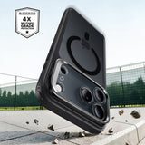 Husă pentru iPhone 17 Pro / iPhone 18 Pro, ESR Classic Hybrid HaloLock Kickstand, Neagră frost