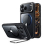 Husă pentru iPhone 17 Pro Max / iPhone 18 Pro Max, ESR Classic Hybrid HaloLock Kickstand, Transparentă Neagră