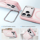 Husă pentru iPhone 17 Pro / iPhone 18 Pro, ESR Classic Hybrid HaloLock Kickstand, Roz