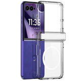 Husă pentru Motorola Razr 50 / Razr 60 / Razr 70, Dux Ducis Clin Magnetic Series, Transparentă
