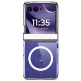 Husă pentru Motorola Razr 50 / Razr 60 / Razr 70, Dux Ducis Clin Magnetic Series, Transparentă