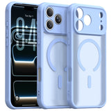Husă pentru iPhone 17 Pro / iPhone 18 Pro, Techsuit HaloFrost II MagSafe, Albastră