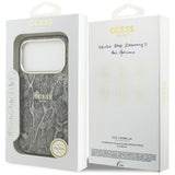 Husă pentru iPhone 17 Pro / iPhone 18 Pro, Guess Python Pattern MagSafe, Neagră