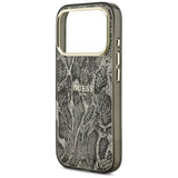 Husă pentru iPhone 17 Pro / iPhone 18 Pro, Guess Python Pattern MagSafe, Neagră