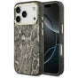 Husă pentru iPhone 17 Pro Max / iPhone 18 Pro Max, Guess Python Pattern MagSafe, Maro