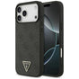 Husă pentru iPhone 17 Pro Max / iPhone 18 Pro Max, Guess Leather 4G Triangle Strass MagSafe, Neagră