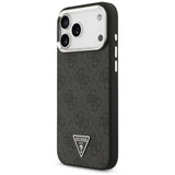 Husă pentru iPhone 17 Pro Max / iPhone 18 Pro Max, Guess Hardcase 4G Triangle Logo MagSafe, Neagră