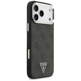 Husă pentru iPhone 17 Pro Max / iPhone 18 Pro Max, Guess Hardcase 4G Triangle Logo MagSafe, Neagră