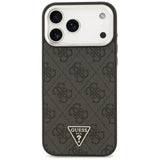 Husă pentru iPhone 17 Pro Max / iPhone 18 Pro Max, Guess Hardcase 4G Triangle Logo MagSafe, Neagră