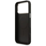 Husă pentru iPhone 17 Pro Max / iPhone 18 Pro Max, Guess Hardcase 4G Triangle Logo MagSafe, Neagră