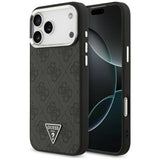 Husă pentru iPhone 17 Pro Max / iPhone 18 Pro Max, Guess Hardcase 4G Triangle Logo MagSafe, Neagră