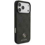 Husă pentru iPhone 17 Pro Max / iPhone 18 Pro Max, Guess Hardcase 4G Small & Classic MagSafe, Neagră