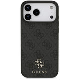 Husă pentru iPhone 17 Pro Max / iPhone 18 Pro Max, Guess Hardcase 4G Small & Classic MagSafe, Neagră